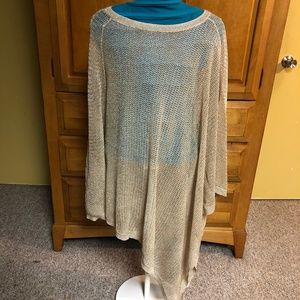 Gold shimmer poncho